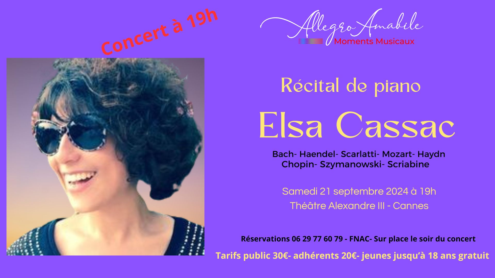 Récital de piano - Elsa Cassac