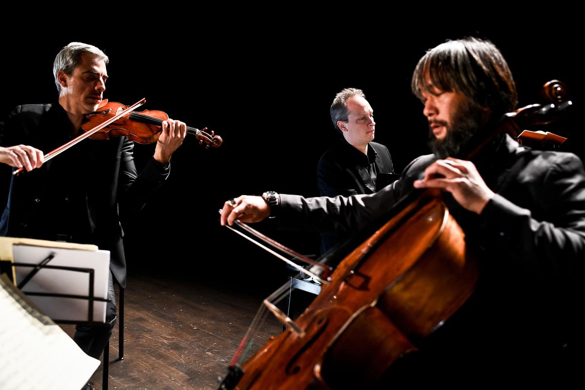 Le trio Talweg sur scène